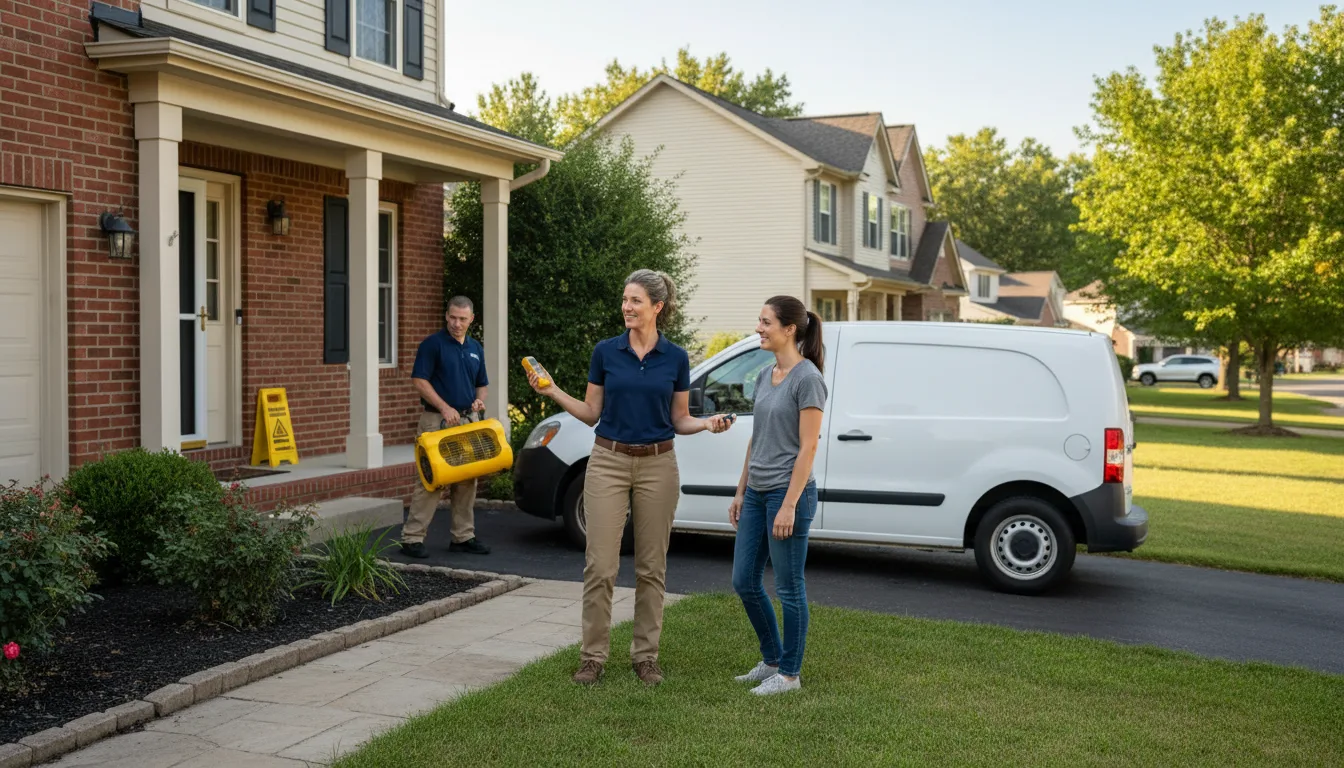 Residential water damage restoration in Wexford, PA